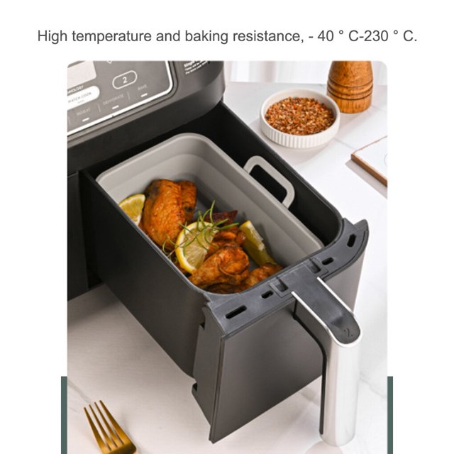 pitrice Fryer Tray Bake Plate Baking Supplies Heating-resistance Compact Size Smooth Surface Washable Multicolored Kitchen Gadget Brown
