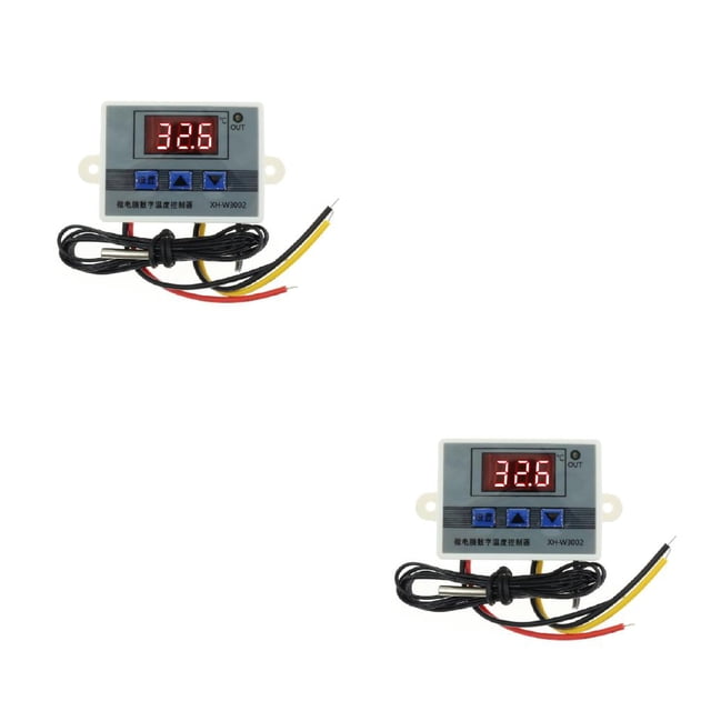 Bearachild Termómetro accesorios industriales incubadora de huevos controlador de temperatura regulador de humedad Control de refrigeración 24V 2Conjunto