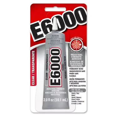 E6000 237032 Clear Craft Adhesive, 2 fl oz, 2 Pack