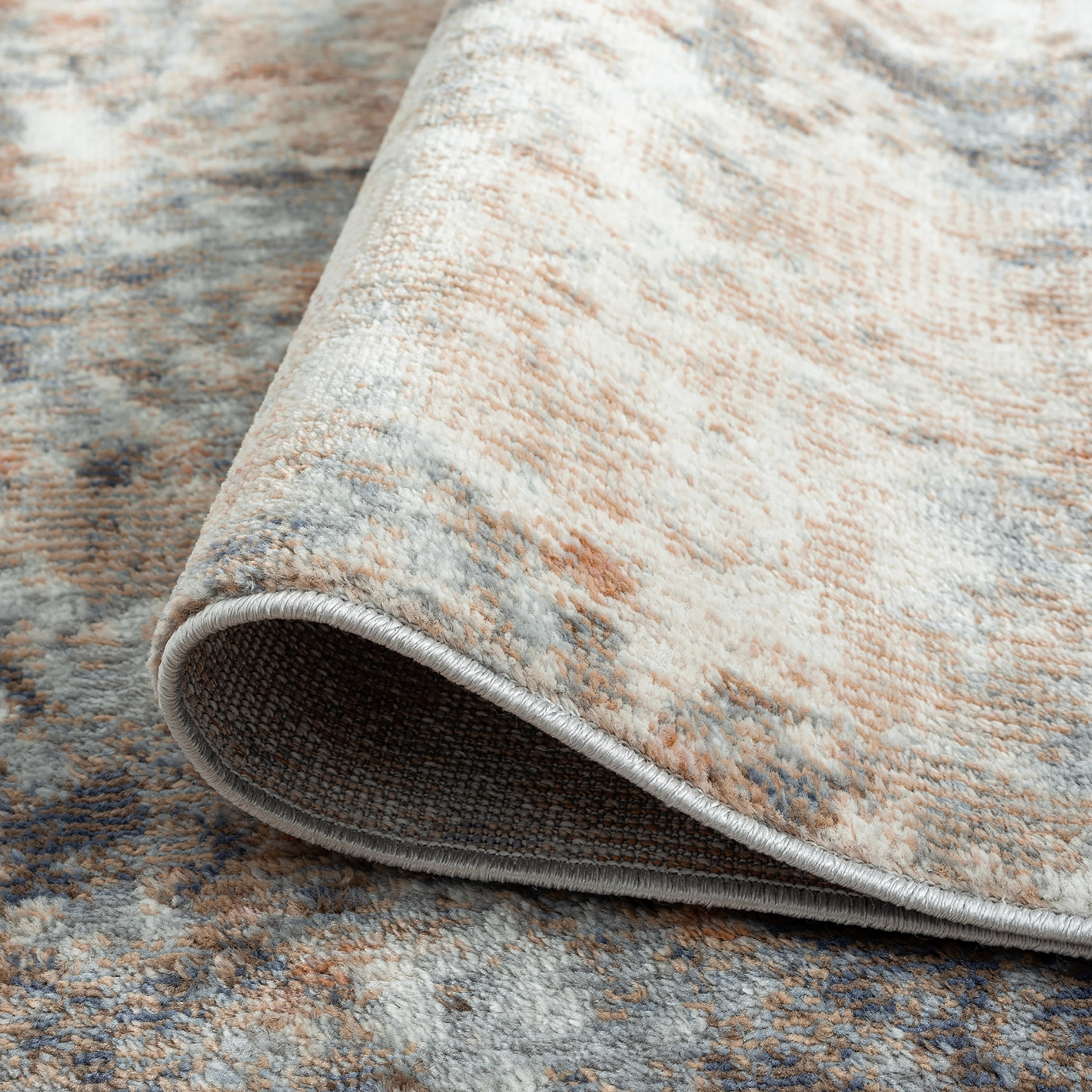 Allure Contemporary 5' x 7' Multi-Color Polypropylene Indoor Area Rug