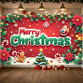 thumbnail image 3 of Festive Design Merry Christmas Banner Holiday Decoration for Christmas Party Home Decor Holiday Celebration, 3 of 9