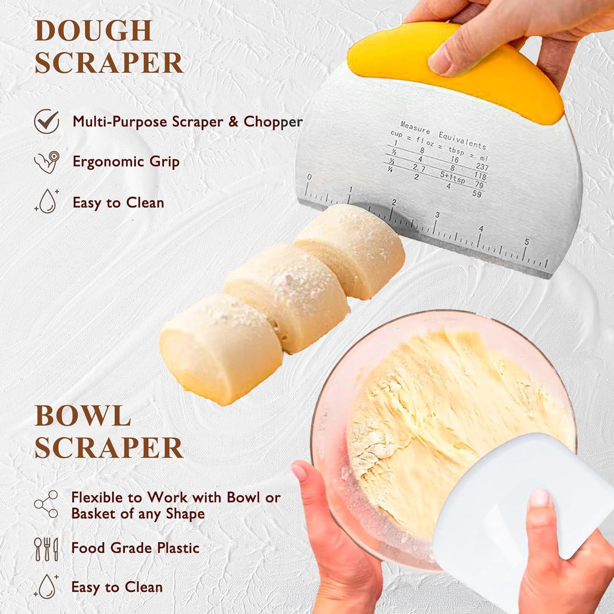 INSMART 53 Pcs Sourdough Starter Kit with 9" Round & 10" Oval Banneton Proofing Baskets, 24oz Sourdough Starter Jar, Bread Lame for Bread Making, Proofing & Baking
