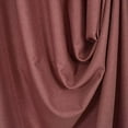 thumbnail image 2 of 3S Brother's Pinch Pleated Linen Texture Thermal Insulated 100% Blackout Noise Reducing Single Panel Custom Made Curtains - Made in Turkey - Rose Pink ( 52" W x 216" L ), 2 of 3