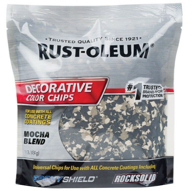 RustOleum 301238 Decorative Color Chips, Mocha Blend, 1 Lb
