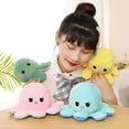 thumbnail image 2 of Octopus Plush Toy Double-sided Mood Octopus Plush Toy Green, 2 of 2