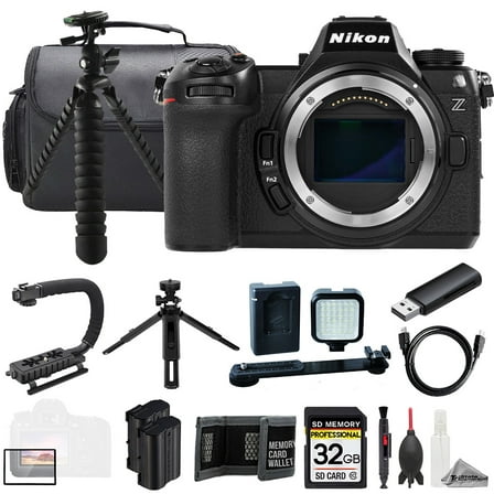 Nikon Z6 III Mirrorless Camera (Body)   32GB   Ext Batt  LED Light- ULTIMATE Kit