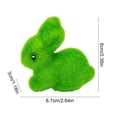 thumbnail image 3 of LEFTHIGH Home 2.64in Easter Fluffy Bunny Decor Set Foam Spring Tabletop Decorations Cute Mini Figurine 6.7x6x3cm Home Goods, 3 of 6