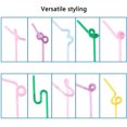 thumbnail image 6 of Disposable Colorful Drinking Straws,13inch 50PCS Flexible Straws,7 Colors Extra Long Straws Party Decorations, 6 of 9