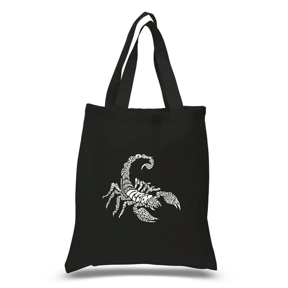 LA Pop Art Small Word Art Tote Bag - Types of Scorpions