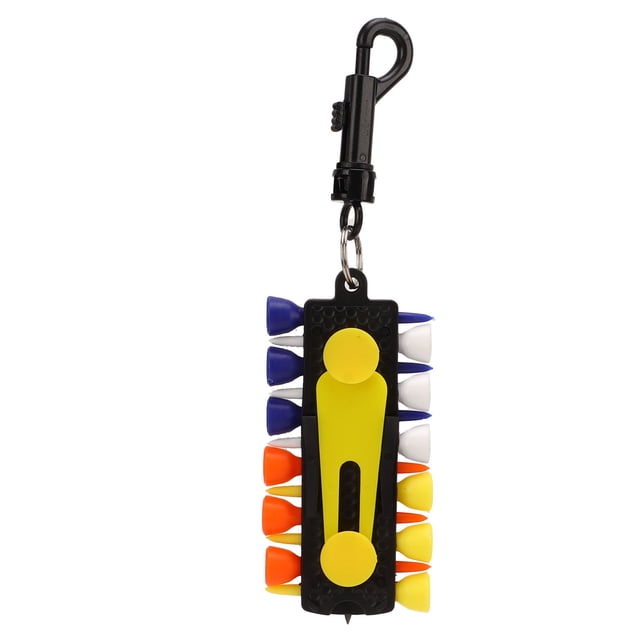 Porte-Tees, Transporteur de Tees Portable en PVC Résistant à l'Usure Pratique Stable avec Crayon d'Étang pour Extérieur