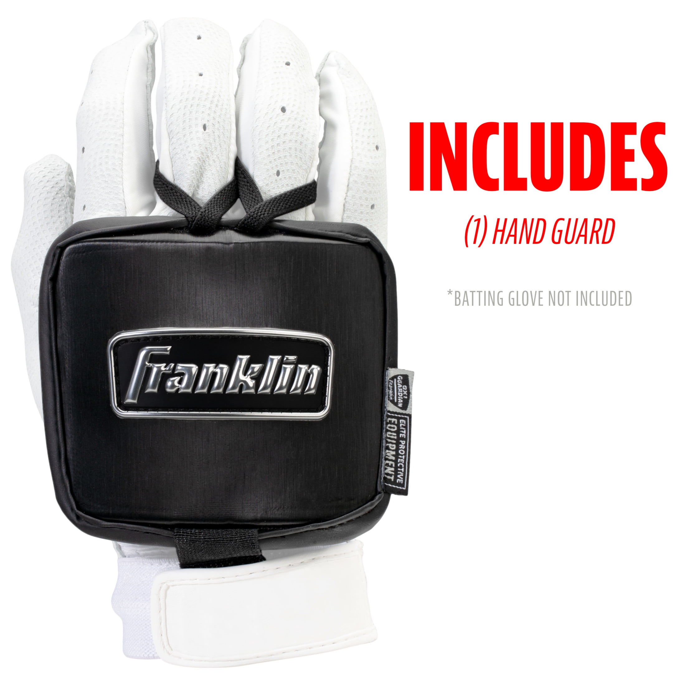 Protège-main Franklin Hand Guard LT PRT Pour Baseball - Taille L, Noir - Usage Gaucher/droitier