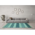 thumbnail image 3 of Ahgly Company Indoor Rectangle Oriental Light Blue Modern Area Rugs, 7' x 10', 3 of 4