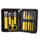 thumbnail image 1 of Juego profesional de tijeras para uñas de color amarillo limón, juego de pies decorativos, cinturón de acero inoxidable, maleta de lujo Ofspeizc CPB-US-YYM161-2, 1 of 5