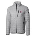 thumbnail image 2 of Men's Cutter & Buck Gray Memphis Redbirds Rainier PrimaLoft Big & Tall Eco Insulated Full-Zip Puffer Jacket, 2 of 3