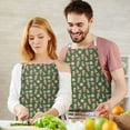 thumbnail image 3 of Green Christmas Gingerbread and Tree Apron-Garden Aprons for Women with Pockets-Cotton Linen Waterproof Kitchen Cooking Gardening Aprons Adjustable for Kitchen,Cooking,BBQ and Salon 32"x27", 3 of 7