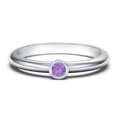 thumbnail image 1 of Classic Bezel Set Birthstone Ring - Amethyst (February), 1 of 4