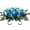 Blue, variant on KALAKALA Artificial Cemetery Flower Headstone Flower Saddle Grave Rose Flowers for Cemetery Non-Bleed Colors Windpoof (Pink)