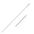 thumbnail image 1 of 2.0mm 14k White Gold Solid Diamond Cut Rope Bracelet, 1 of 1