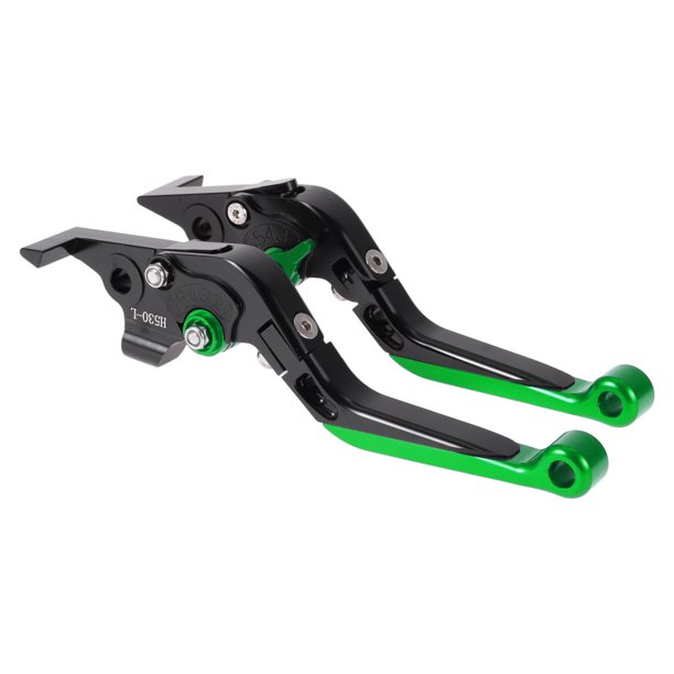 Palancas de freno y embrague cortas y largas para Yamaha TMAX560 2019-2020, palanca de freno ajustable de motocicleta, aleación de aluminio, mango negro con extremo verde