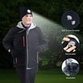 thumbnail image 3 of Gorro de punto con linterna frontal LED, 34 LED, color negro [Clase energética A+++], regalo de Navidad para hombre, gorro de punto para correr recargable con 6 LED, cálido gorro de invierno, unisex,, 3 of 5