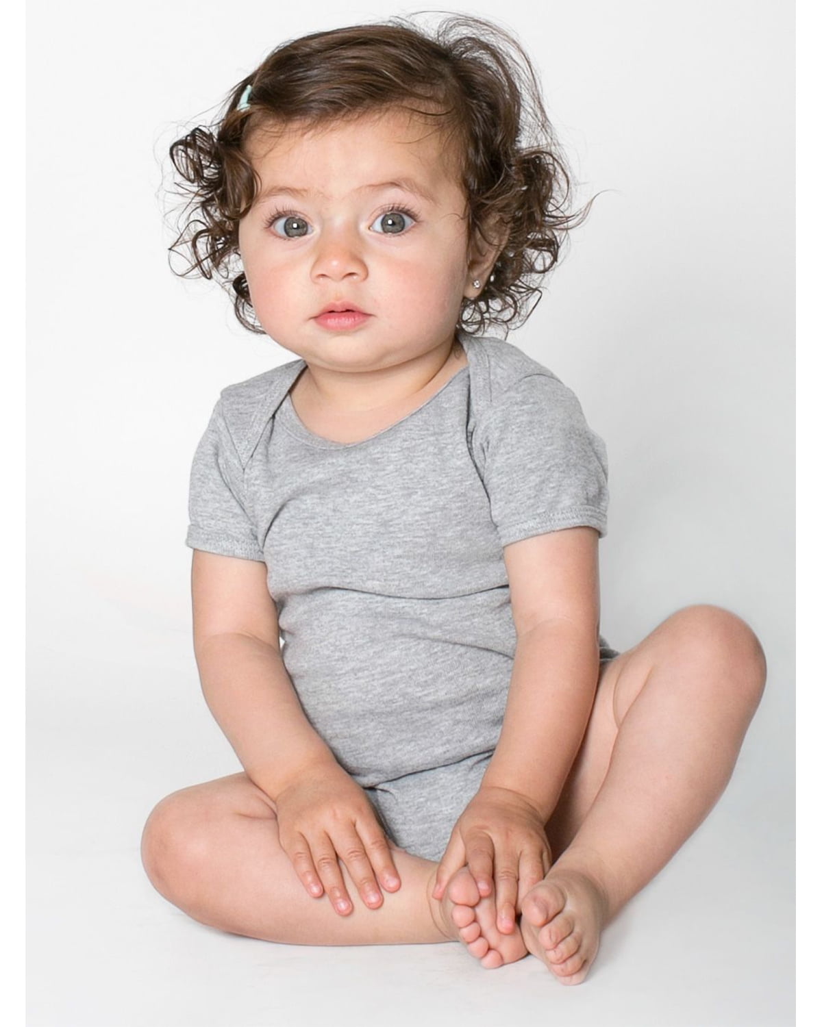 Tutina American Apparel Baby Rib 4001 Per Neonati – 100% Cotone, 3-6 Mesi, Azzurro
