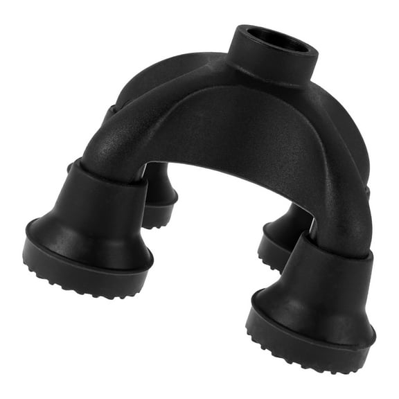 Zehuanyu Adjustable Black Foot Cane Accessories for Crutches Walking Aid Elderly Sugar Patients