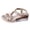 2Gold, variant on Espadrilles for Women Open Toe Wedge Sandals Boho Braided Band Beaded T-Strap 2026 Beach Vacation Shoes White Size 6.5
