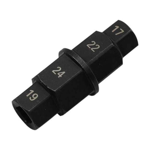 Wzmzjy Front Wheel Axle Spindle Tool 17/19/22/24mm Accessory Spindle Socket Adapter for