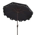 thumbnail image 3 of SAFAVIEH Outdoor Collection Zimmerman 11-Foot Round Market Umbrella Navy/White, 3 of 6