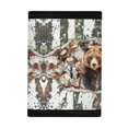 thumbnail image 3 of POLERO Woodland Brown Bear Print Slim Kids Trifold Wallet, Polyester Moneybag Compact Tifold Coin Purses for Outdoor Travel, 3 of 7