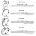 thumbnail image 3 of 12 Sizes Invisible Ring Size Adjusters Transparent Guard Ring Sizer with Polishing Cloth for Loose Rings and Ring Sizer Measuring Tool, 2 Styles Fit for Man and Woman Rings, 3 of 7