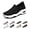 Black1, variant on Women's slip-on orthopedic sports shoes with arch support low-top shoes wedge heel walking shoes
