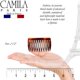 thumbnail image 4 of Camila Paris AD825/2 Peine lateral para el cabello francés, pequeño y curvo, concha de tortuga, peines para el cabello con torcedura francesa, pinzas para el cabello decorativas de sujeción fuerte par, 4 of 5