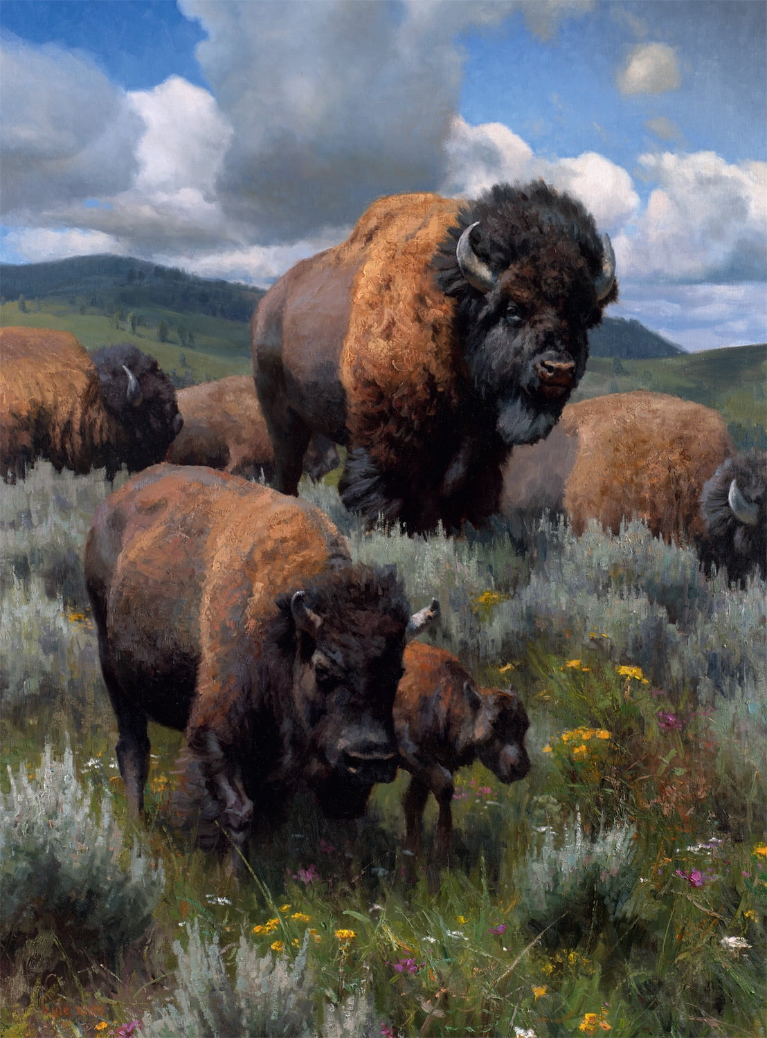 Buffalo Games 1000-Piece Kyle Sims Yellowstone Migration Jigsaw Puzzle