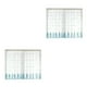 thumbnail image 1 of Cortinas transparentes Matsuzay Decoraciones de habitaciones gasa Azul 1*1.2 m 2Conjunto, 1 of 6