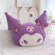 thumbnail image 4 of Kuromi-cojín de felpa púrpura para silla, almohada decorativa de estilo japonés para sofá, regalos de Navidad para niña, 4 of 5