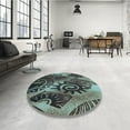 thumbnail image 3 of Ahgly Company Indoor Rectangle Patterned Dark Coffee Brown Area Rugs, 7' x 10', 3 of 6