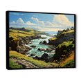 thumbnail image 2 of Designart "Isle This Ireland Emerald wall decor I" Landscapes Floater Framed Canvas Art Print, 2 of 7
