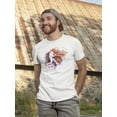 thumbnail image 2 of Baseball Player Swingin Paint T-Shirt Men -Image by Shutterstock, Male x-Large, 2 of 4