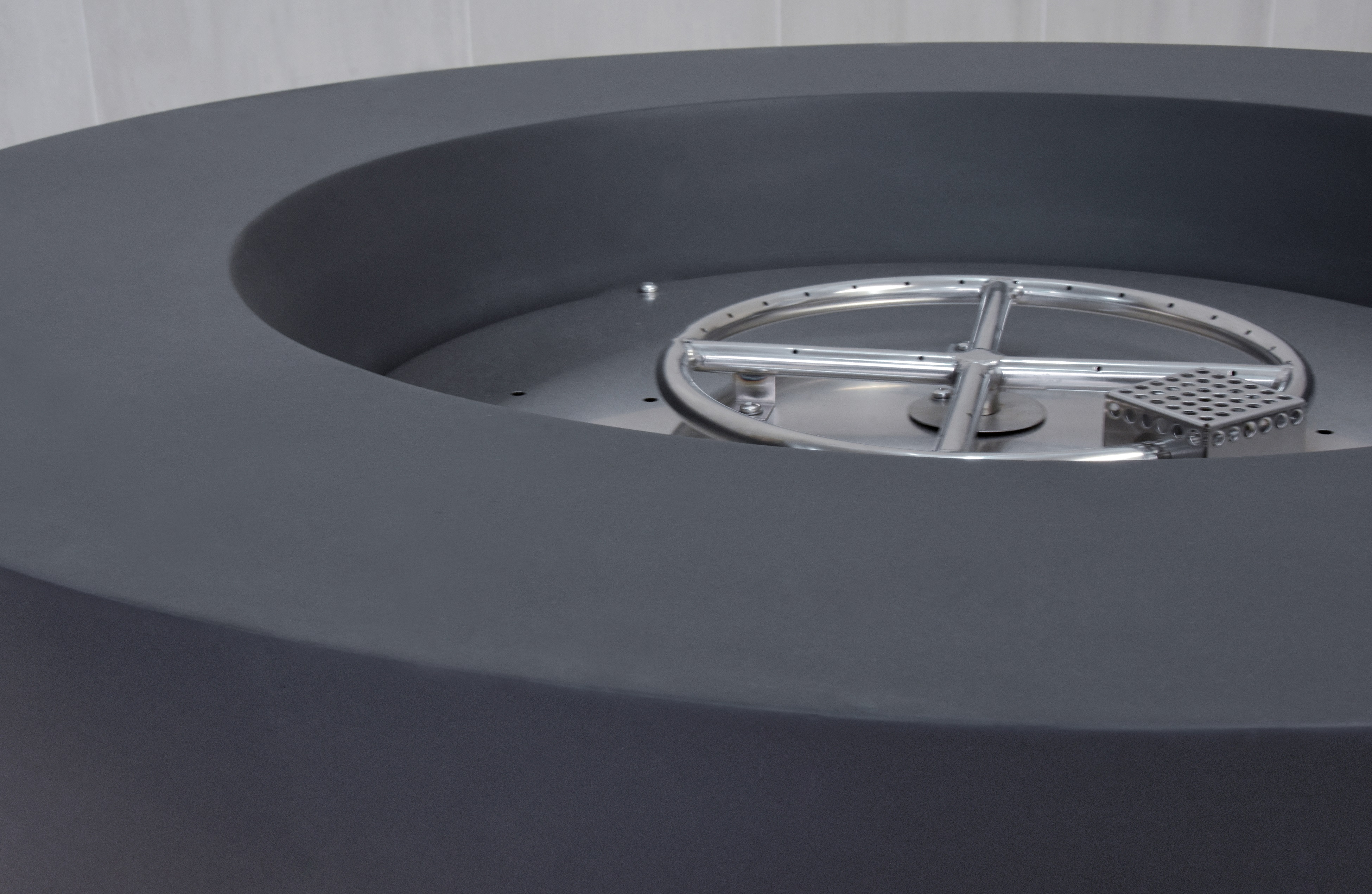 Elementi 42" Lunar Bowl Fire Pit - Dark Gray, Natural Gas