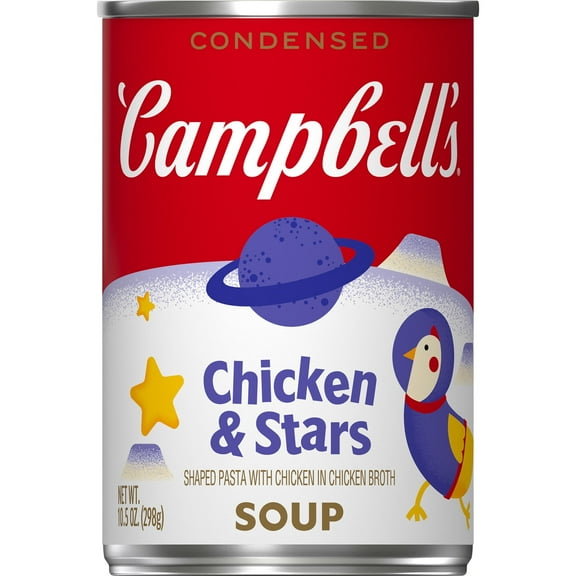 Campbell's Condensed Kids Chicken and Stars Soup, 10.5 oz Can (Pack of 5)