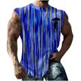 thumbnail image 2 of Wancir Men's Workout Tank Tops Gym Cut Off Sleeveless T Shirt Bodybuilding Fitness Muscle Athletic Tank Top Palm Tree Shirts Tee, 2 of 7