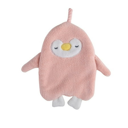 

Mittory Gift for Women Mewn High-density Coral Fleece Love Patch Embroidered Bowknot Hand Towel Peach Heart