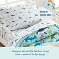thumbnail image 4 of Wildkin Kids 100% Cotton Sheet Set for Boys and Girls - Toddler (Shark Attack Blue), 4 of 7