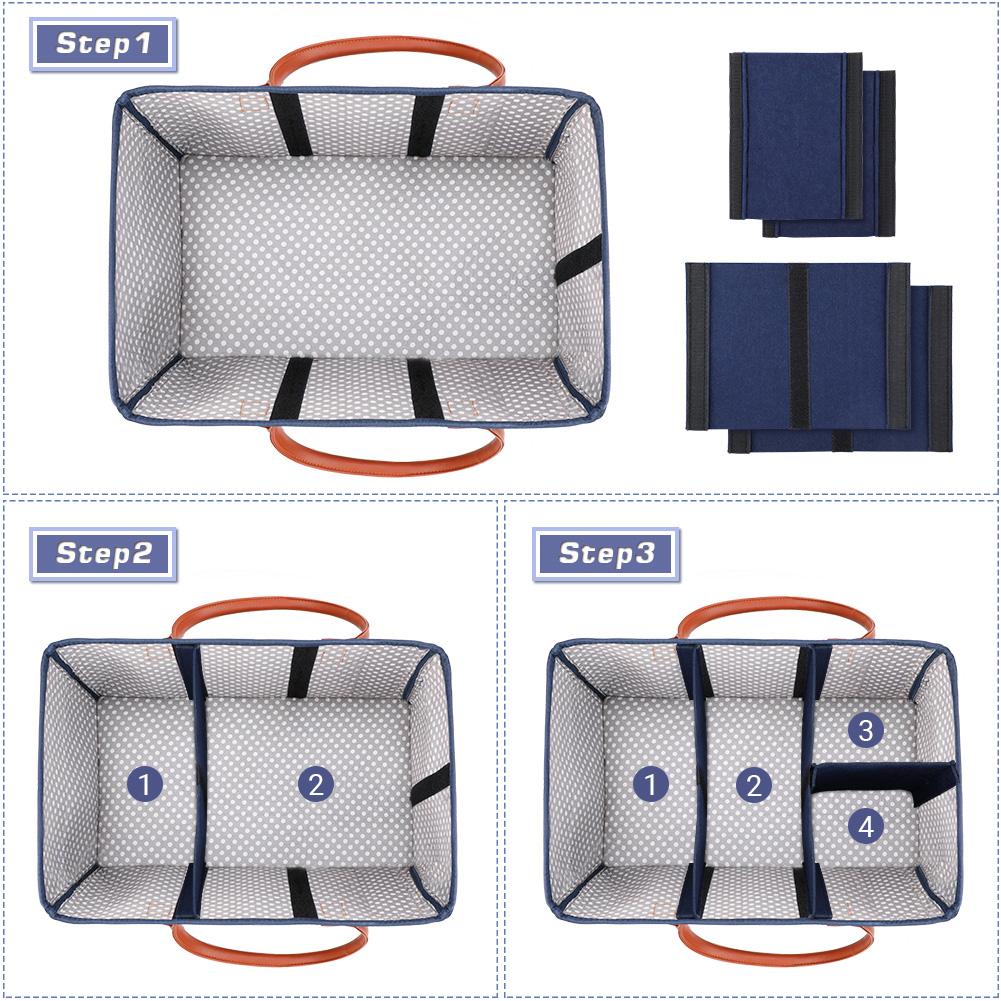 Bebe Puericulture Distributeurs De Couches Et Range Couches Grande Capacite Sac De Stockage Pliant Organisateur De Couche Panier A Couches Sac A Main En Feutre Pour Arranger Jouets De Bebe Couche Bebe