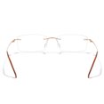 thumbnail image 3 of Cyxus Blue Light Glasses Frameless Rectangle para hombres y mujeres Anti Eye Strain Block Ultraviolet Clear Lenses Cyxus Style, 3 of 9