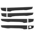thumbnail image 2 of Cubierta de manija de puerta de fibra de carbono, 8 piezas de manija de puerta exterior, piezas de modificación de automóvil, cubierta de manija de puerta diseñada para la perfección, 2 of 9