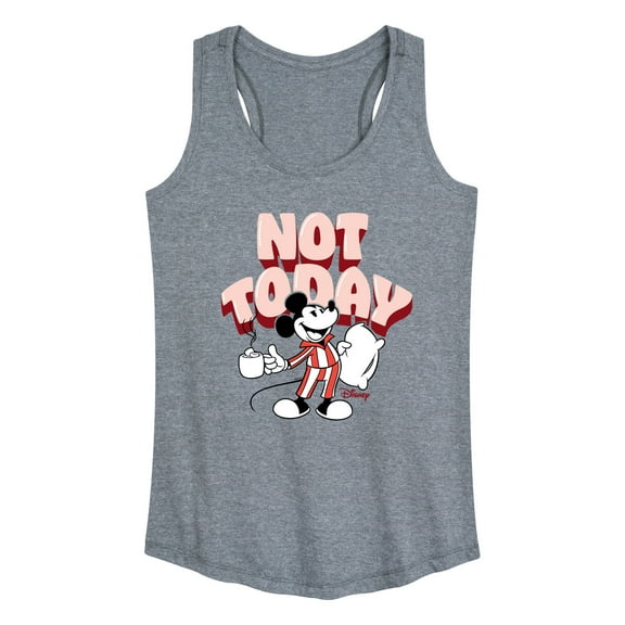 Disney - Mickey & Friends - Mickey Staying in for the Day - Not Today - Women's Racerback Tank Top