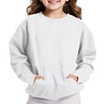 thumbnail image 5 of LIaqionyy Girls Sweatshirts Oversized Crewneck Tops Soft Long Sleeve Casual Pullover Sweatshirt with Pockets, 5 of 6