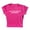 Hot Pink, variant on Stylish Women's T-Shirts Baby Tees for Women Graphic Crop Tops Summer Crew Neck Designs for Teen Girls